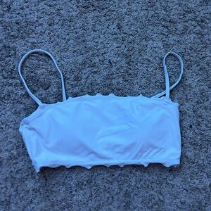Kids Swim White Bikini Top